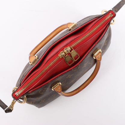 Sac à main Louis Vuitton Monogram Pallas BB 2 voies rouge M50068