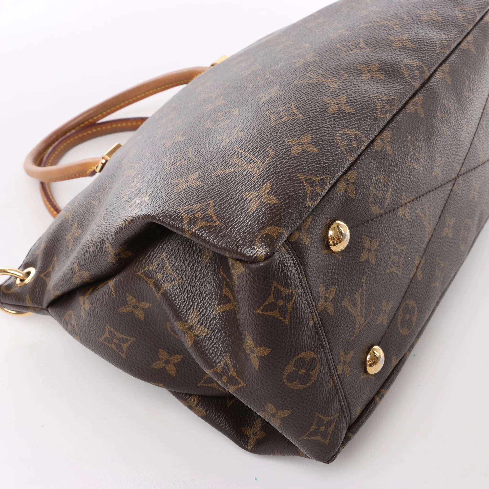 Louis Vuitton Monogram Pallas MM 2Way Handbag in Brown M40907