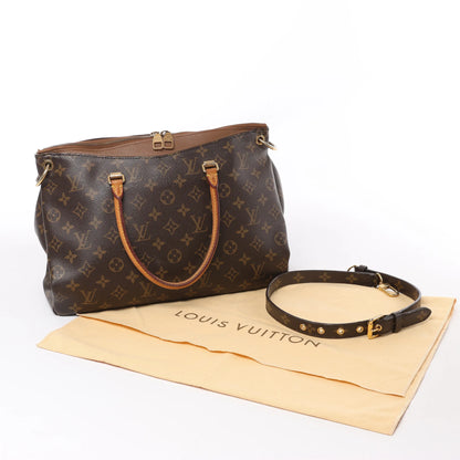 Louis Vuitton Monogram Pallas MM 2Way Handbag in Brown M40907
