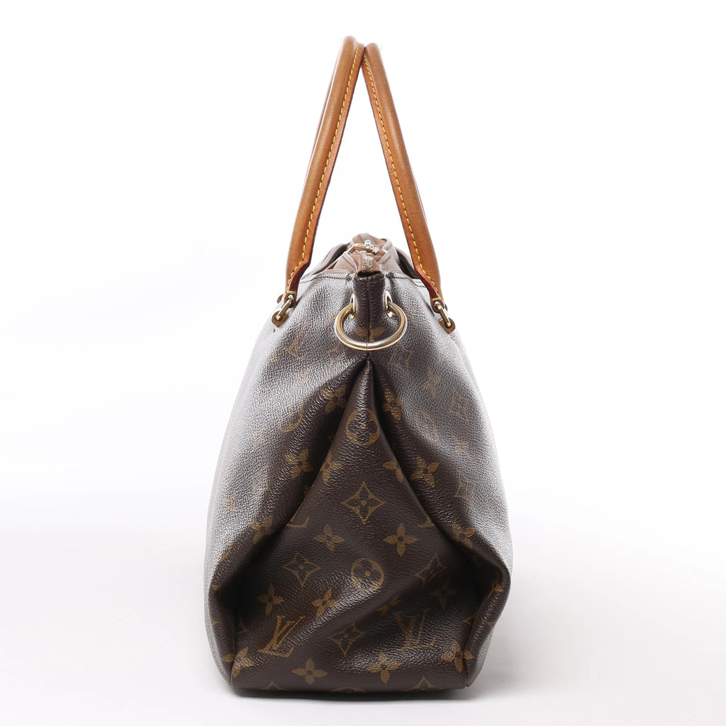 Louis Vuitton Monogram Pallas MM 2Way Handbag in Brown M40907