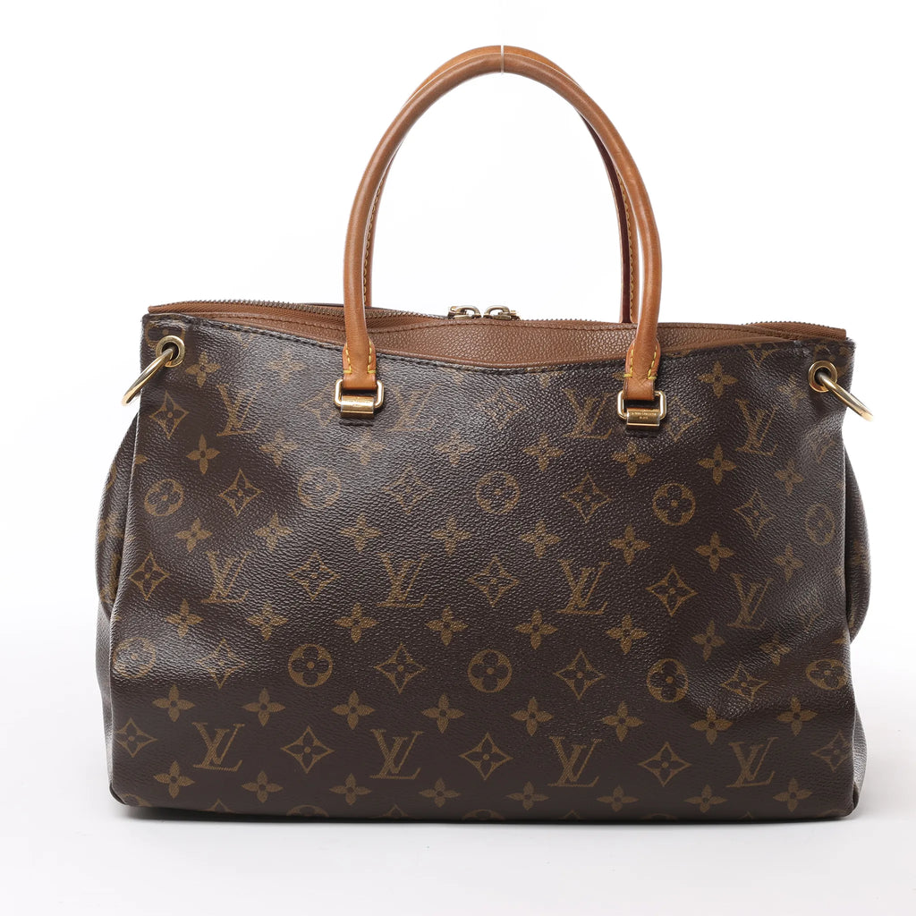 Louis Vuitton Monogram Pallas MM 2Way Handbag in Brown M40907