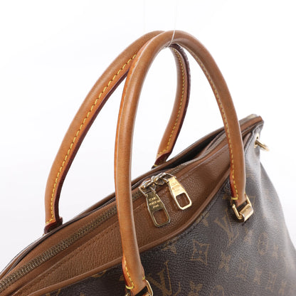 Louis Vuitton Monogram Pallas MM 2Way Handbag in Brown M40907