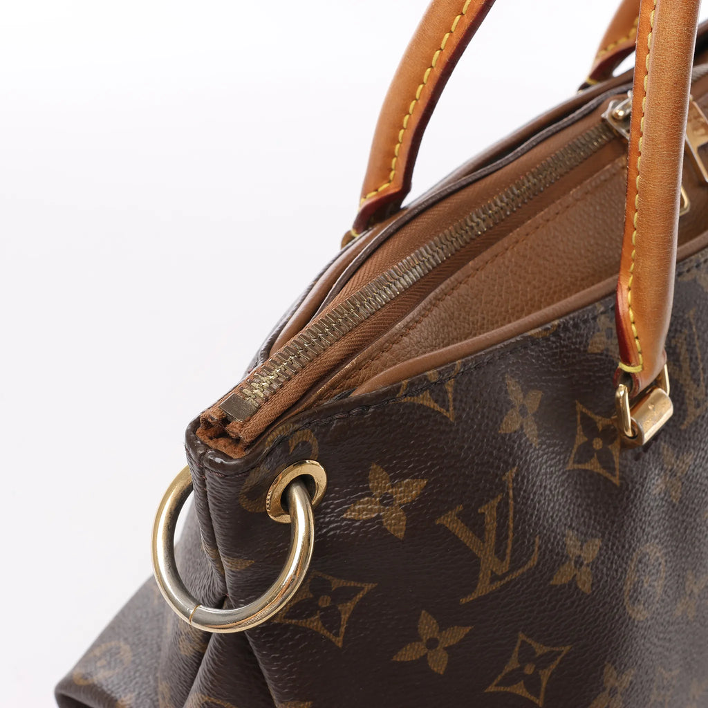 Louis Vuitton Monogram Pallas MM 2Way Handbag in Brown M40907