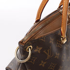 Louis Vuitton Monogram Pallas MM 2Way Handbag in Brown M40907