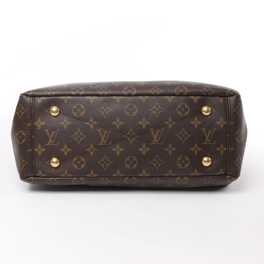 Louis Vuitton Monogram Pallas MM 2Way Handbag in Purple x Brown M41059