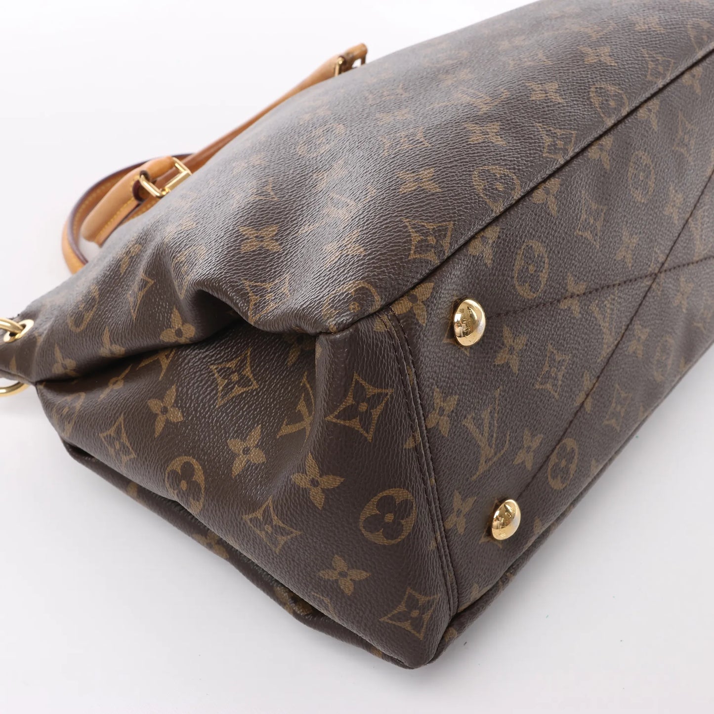 Louis Vuitton Monogram Pallas MM 2Way Handbag in Purple x Brown M41059