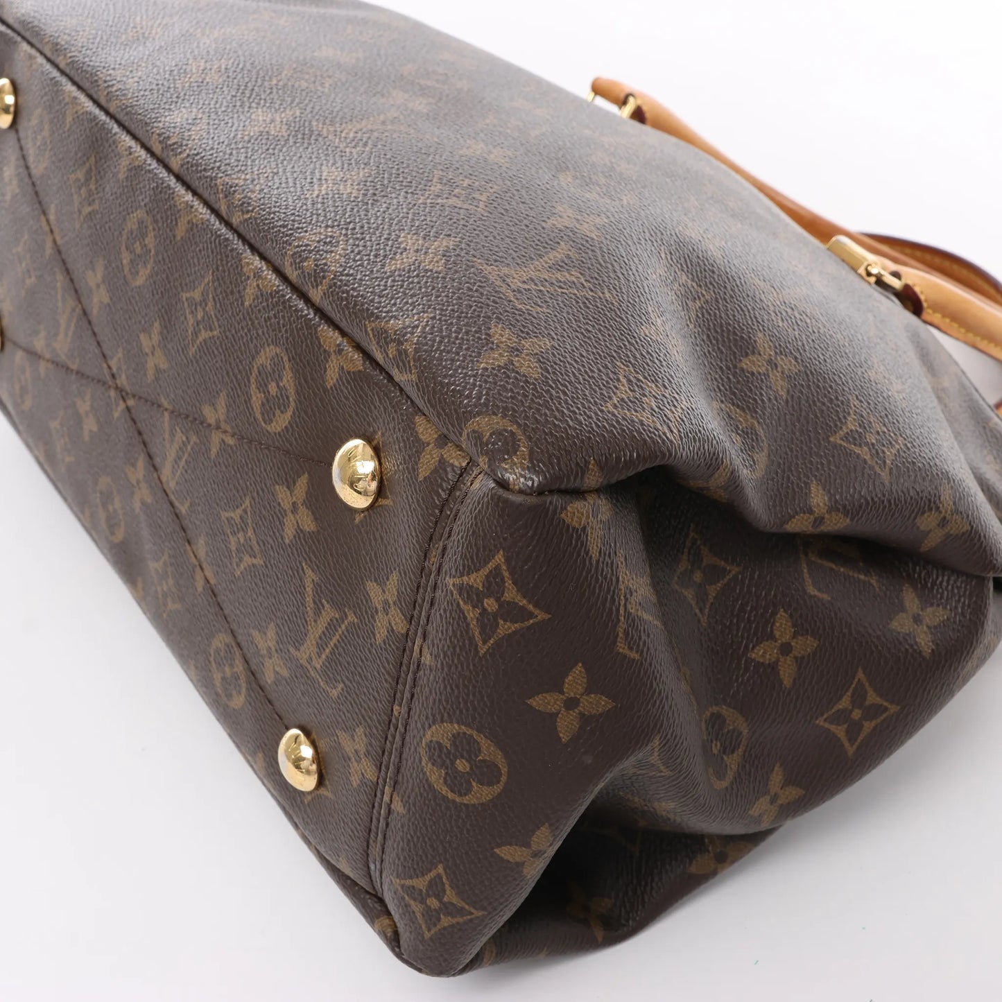 Louis Vuitton Monogram Pallas MM 2Way Handbag in Purple x Brown M41059