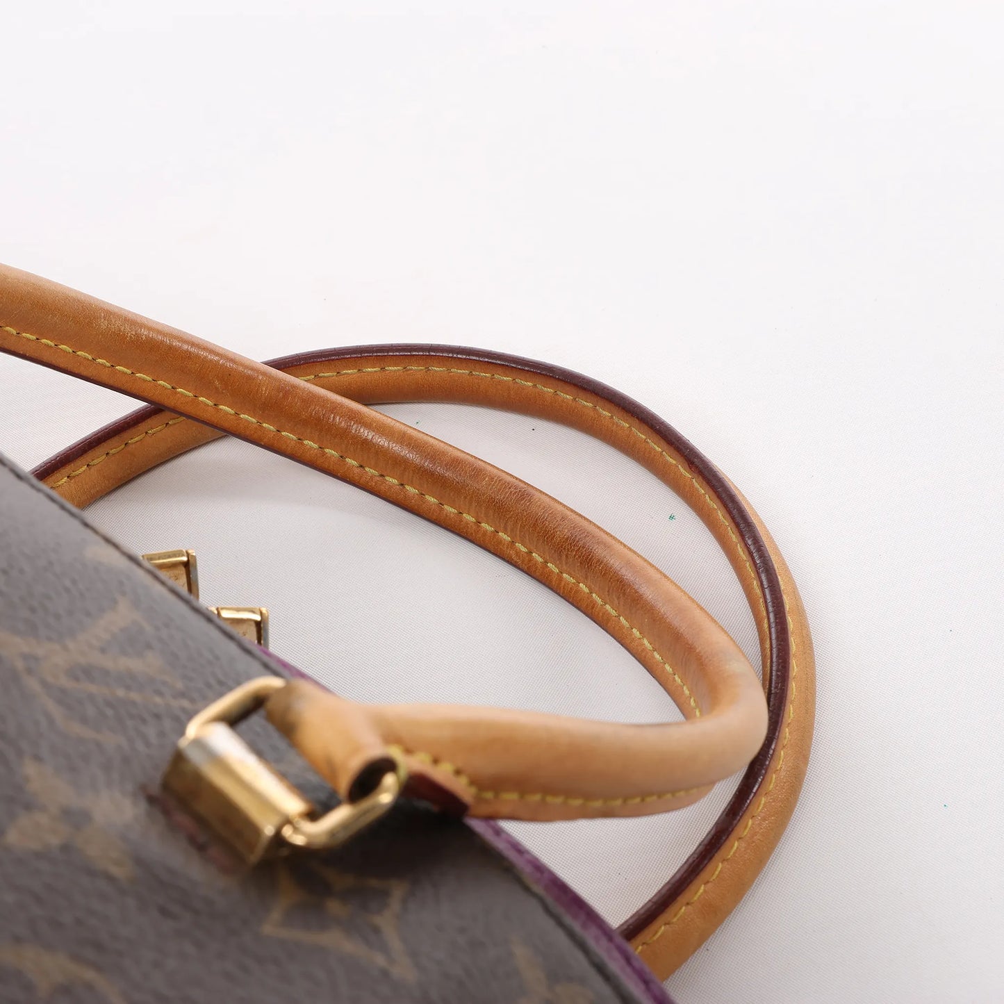 Louis Vuitton Monogram Pallas MM 2Way Handbag in Purple x Brown M41059