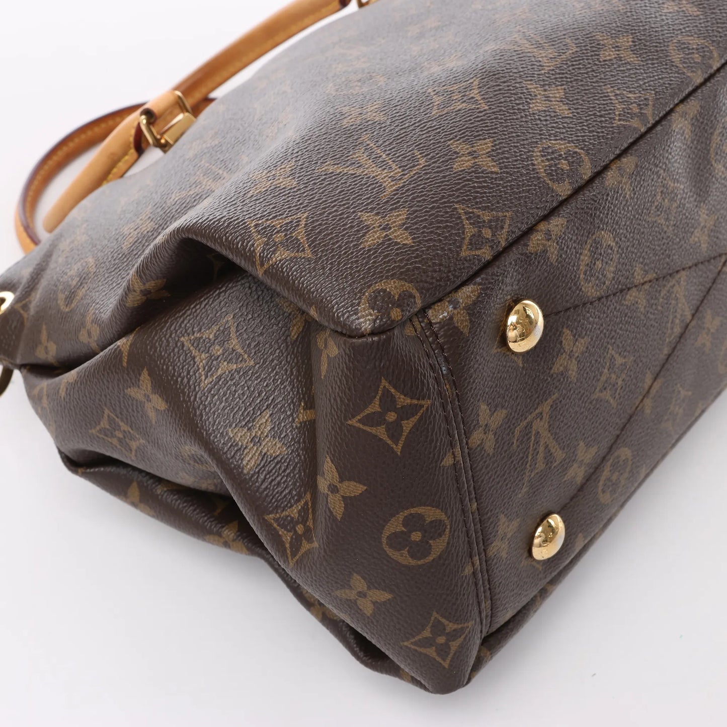 Louis Vuitton Monogram Pallas MM 2Way Handbag in Purple x Brown M41059