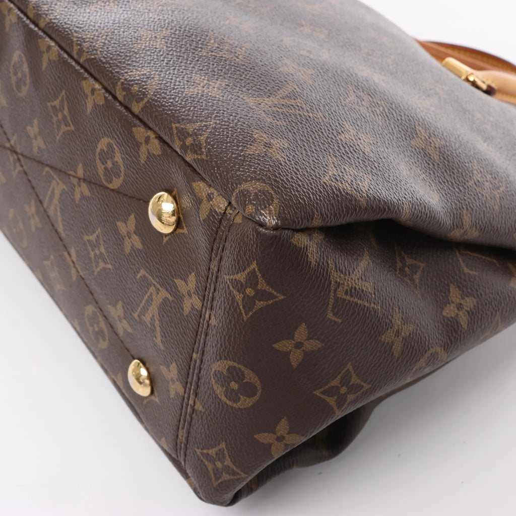 Louis Vuitton Monogram Pallas MM 2Way Handbag in Purple x Brown M41059