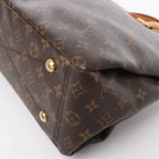 Louis Vuitton Monogram Pallas MM 2Way Handbag in Purple x Brown M41059
