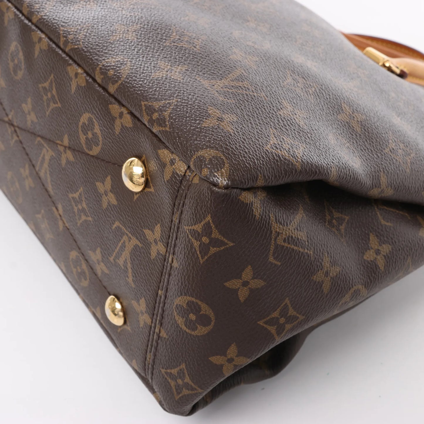 Louis Vuitton Monogram Pallas MM 2Way Handbag in Purple x Brown M41059
