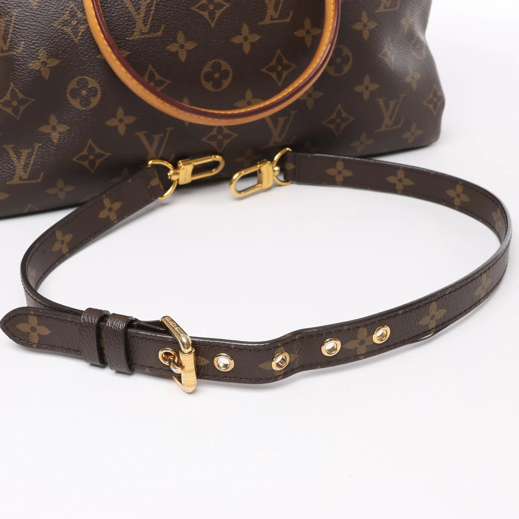 Louis Vuitton Monogram Pallas MM 2Way Handbag in Purple x Brown M41059