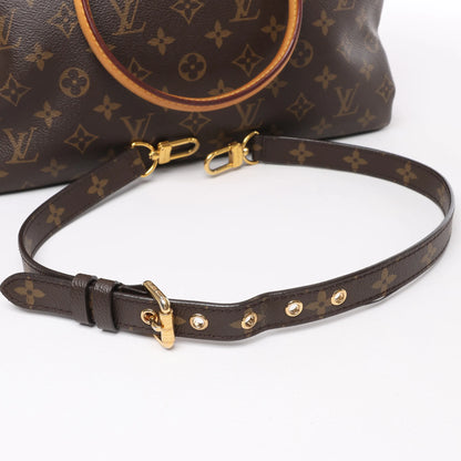 Louis Vuitton Monogram Pallas MM 2Way Handbag in Purple x Brown M41059