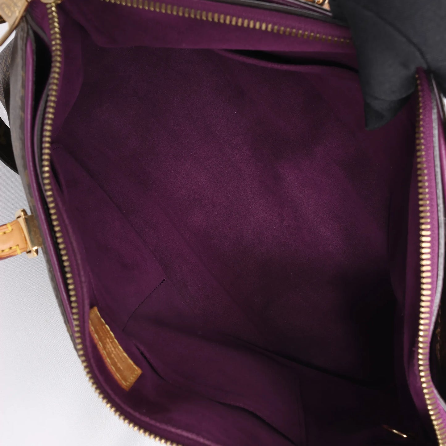 Louis Vuitton Monogram Pallas MM 2Way Handbag in Purple x Brown M41059