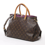 Louis Vuitton Monogram Pallas MM 2Way Handbag in Purple x Brown M41059