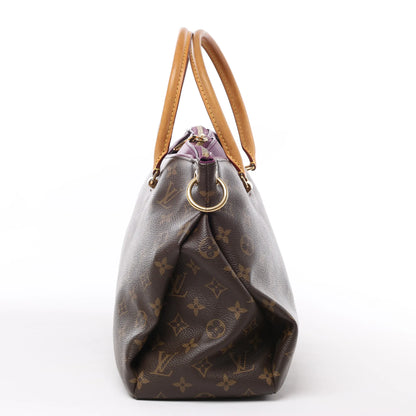 Louis Vuitton Monogram Pallas MM 2Way Handbag in Purple x Brown M41059