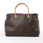 Louis Vuitton Monogram Pallas MM 2Way Handbag in Purple x Brown M41059