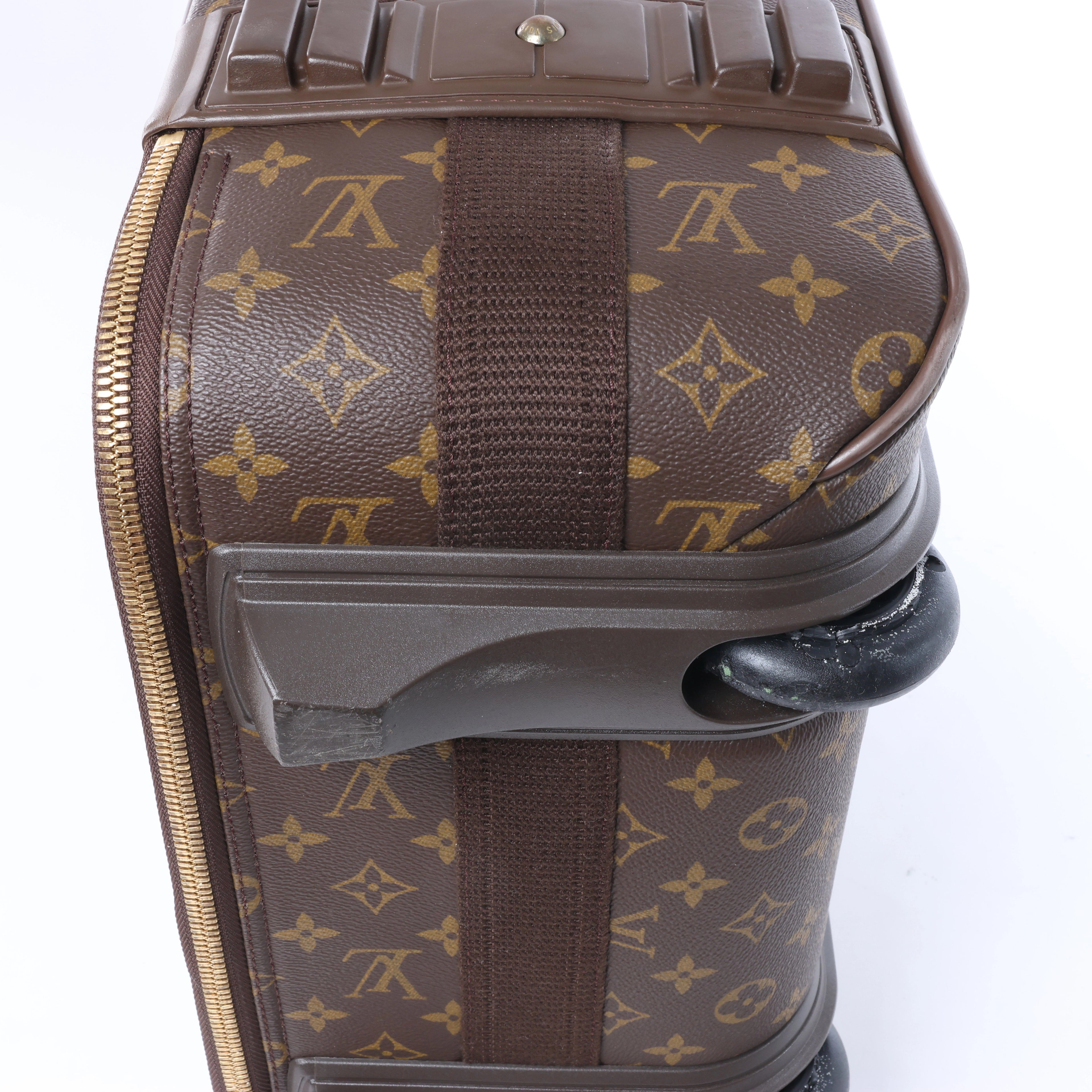 Louis Vuitton Pegase 55 Monogram Travel Bag in Brown M23297