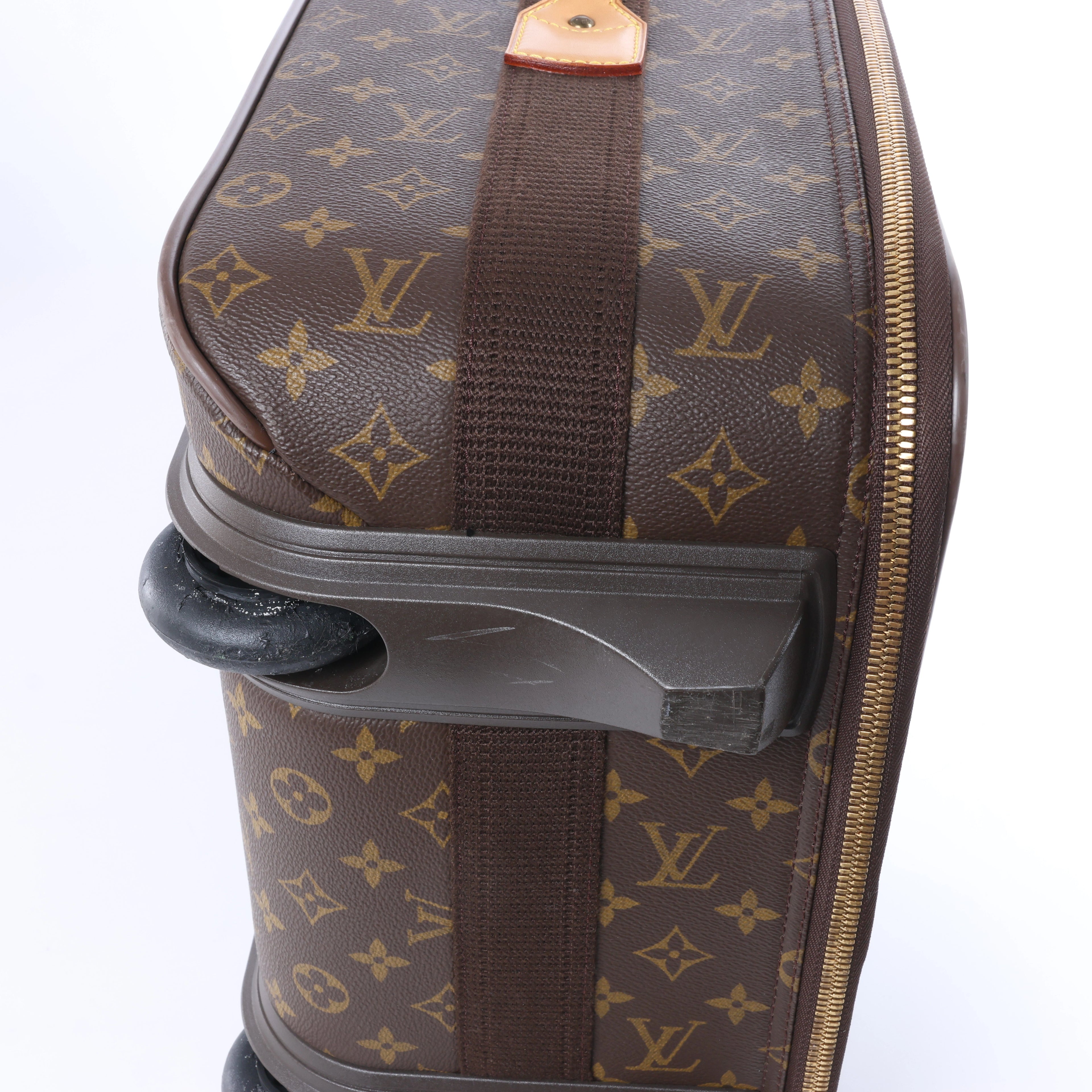 Louis Vuitton Pegase 55 Monogram Travel Bag in Brown M23297