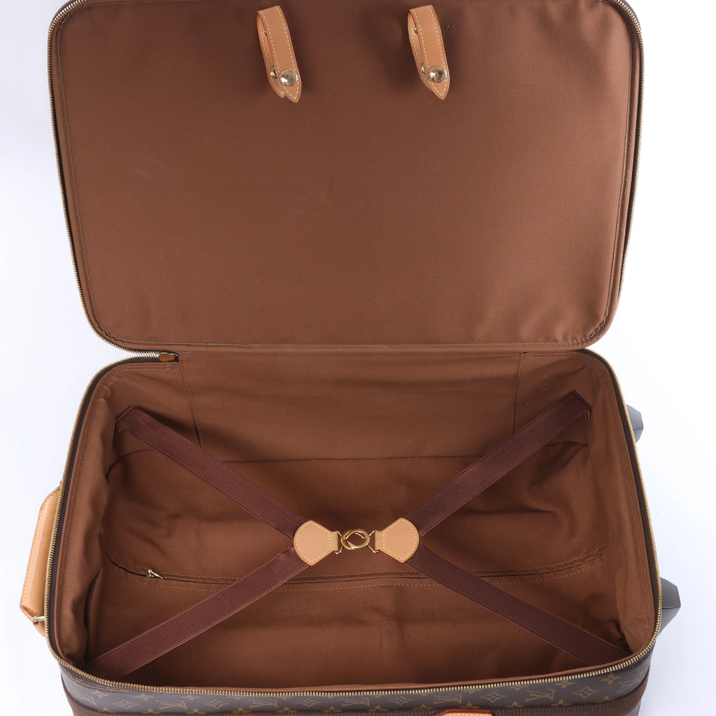 Louis Vuitton Pegase 55 Monogram Travel Bag in Brown M23297