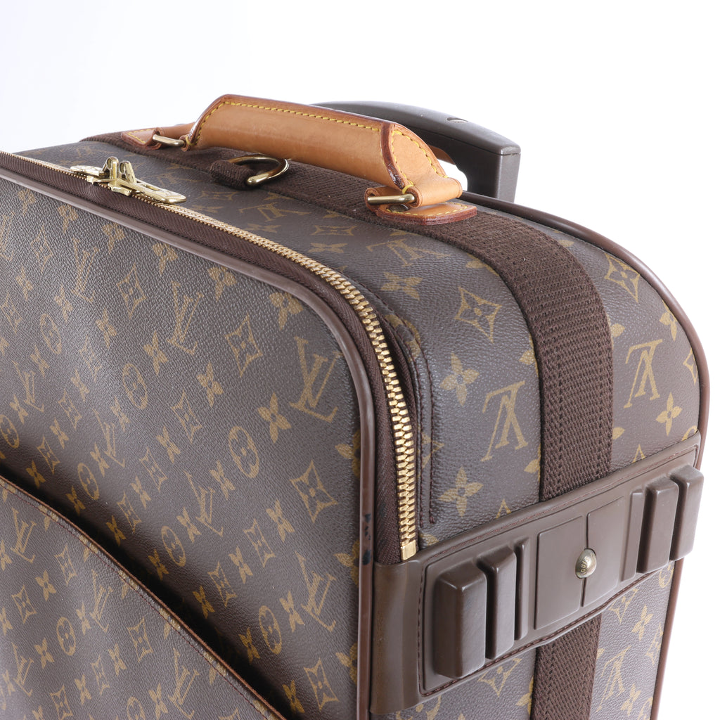 Louis Vuitton Pegase 55 Monogram Travel Bag in Brown M23297
