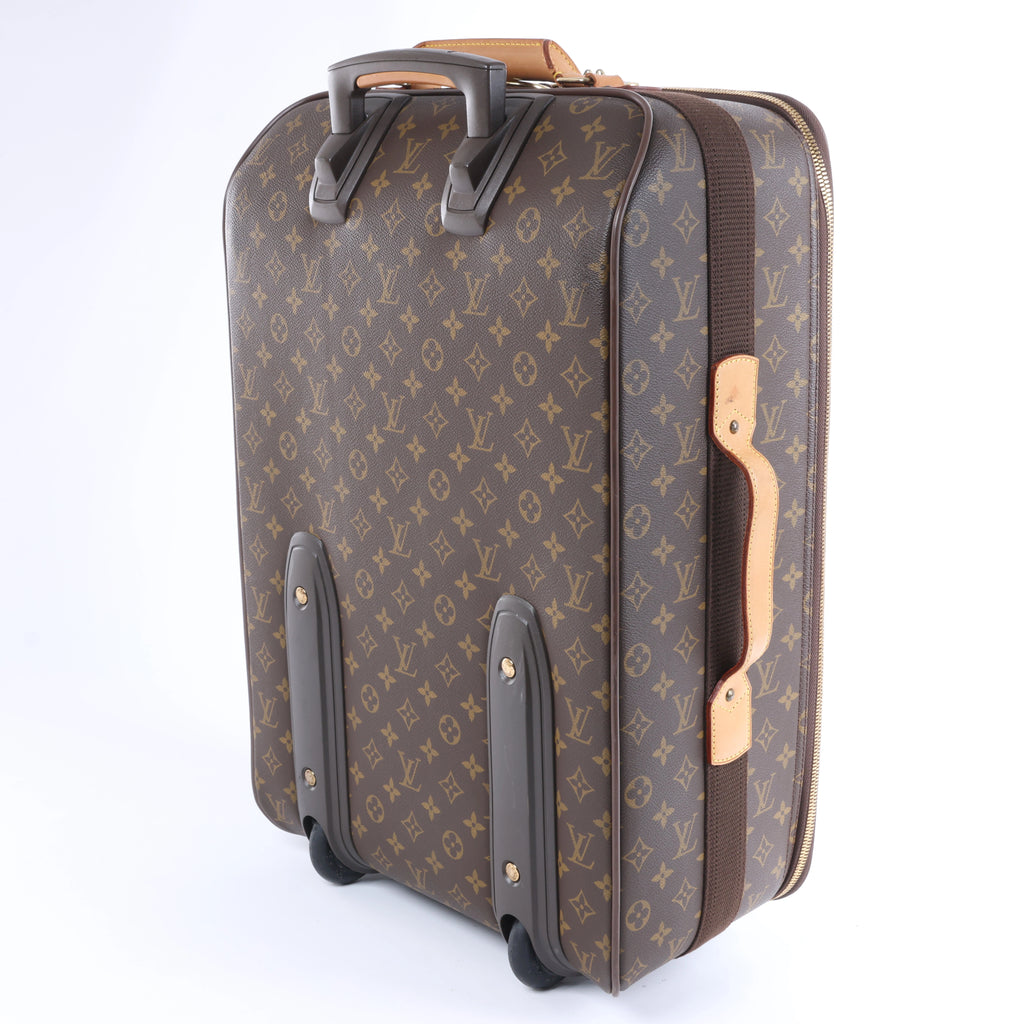 Louis Vuitton Pegase 55 Monogram Travel Bag in Brown M23297