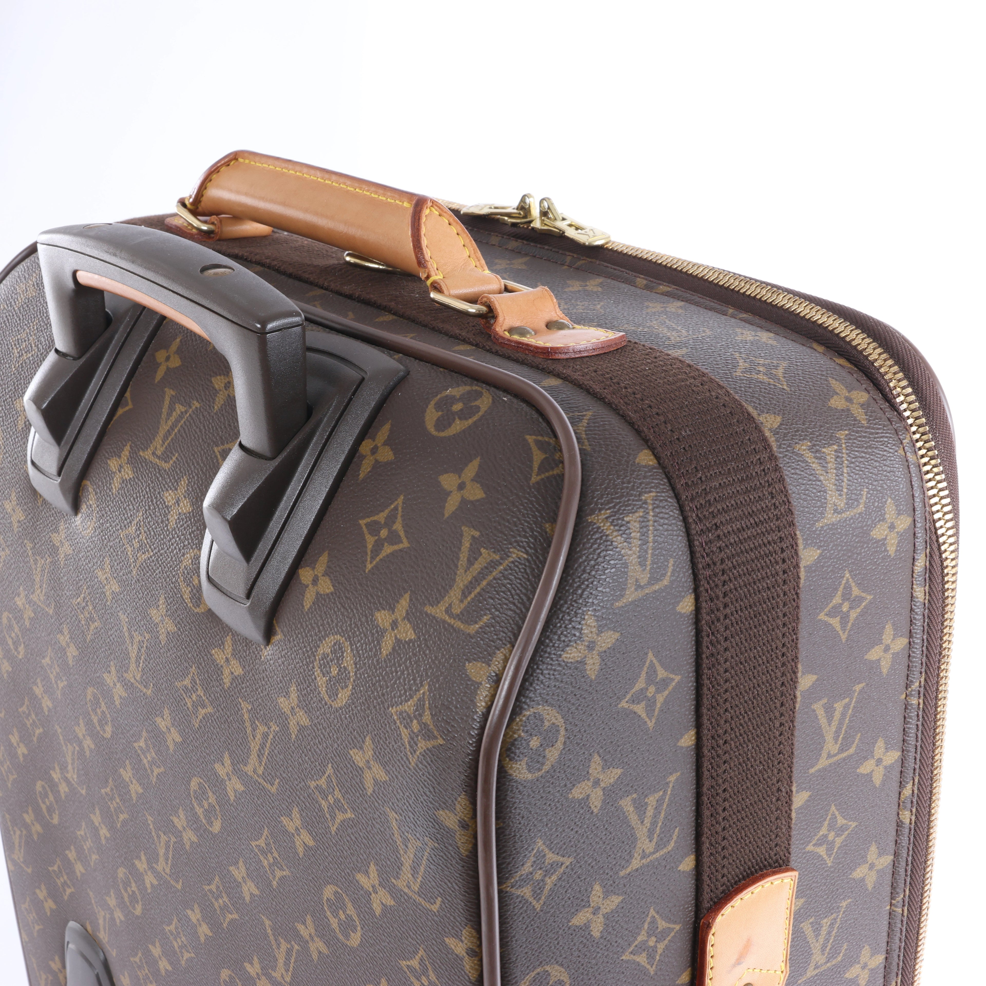 Louis Vuitton Pegase 55 Monogram Travel Bag in Brown M23297