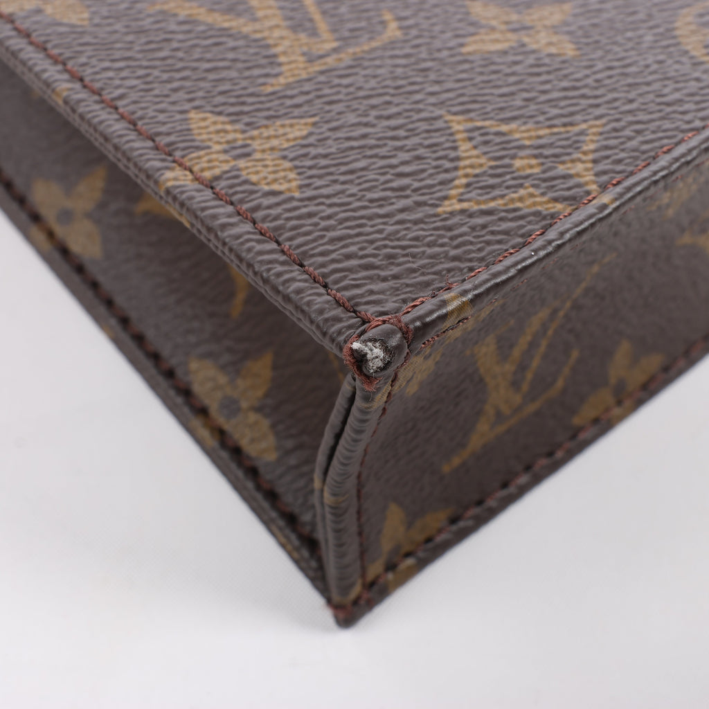 Louis Vuitton Monogram Petit Sac Plat 2Way Handbag M69442