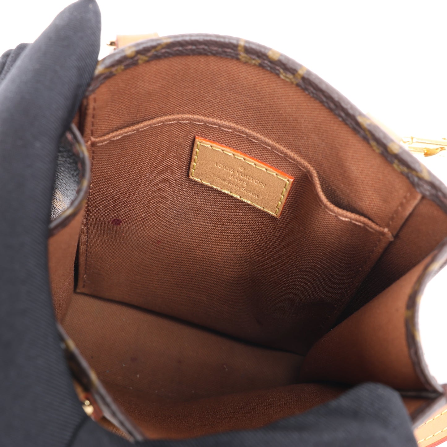 Louis Vuitton Monogram Petit Sac Plat 2Way Handbag M69442