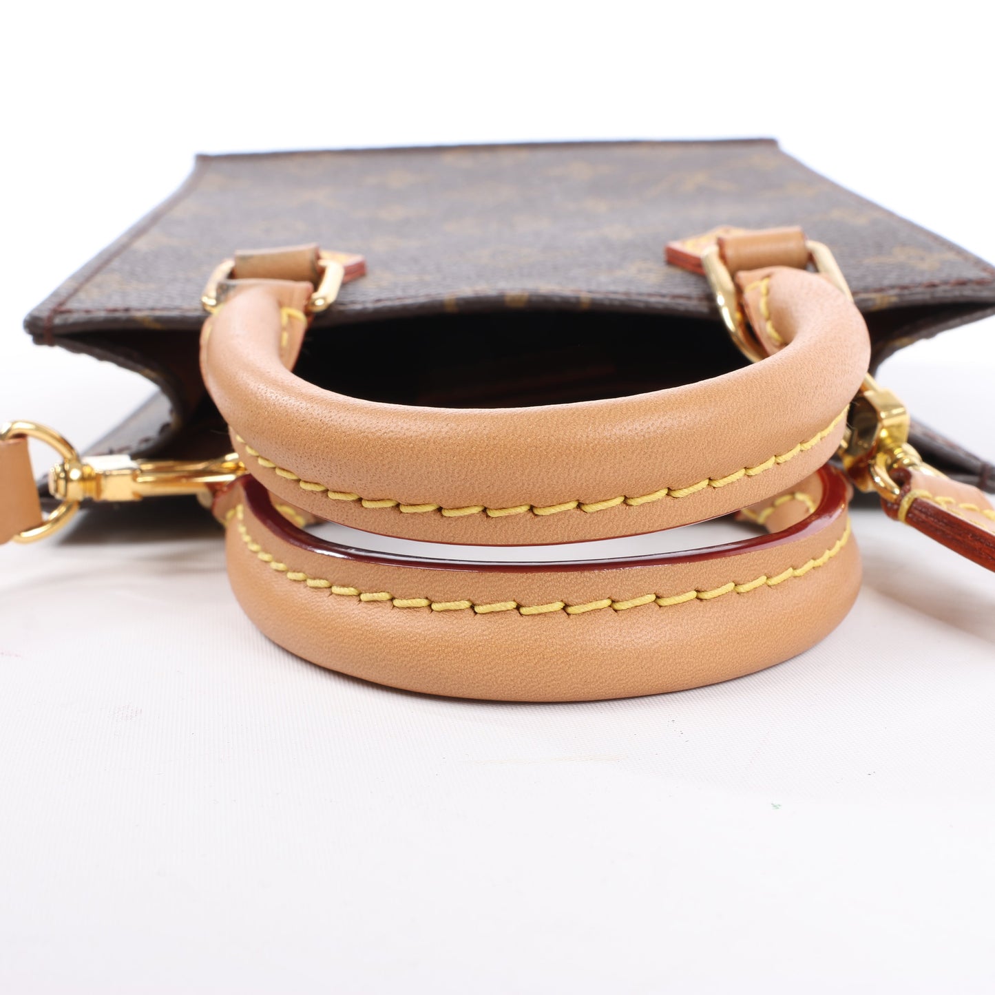 Louis Vuitton Monogram Petit Sac Plat 2Way Handbag M69442