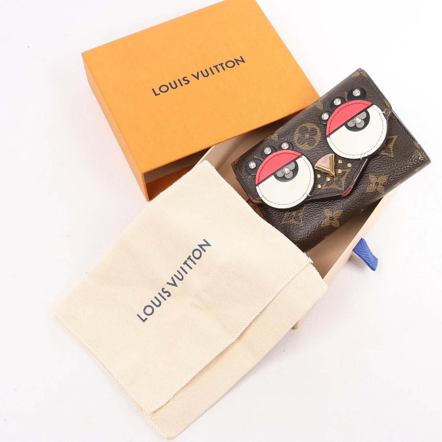 Louis Vuitton Monogram Portefeuille Victorine Lovely Bird in Red M67244