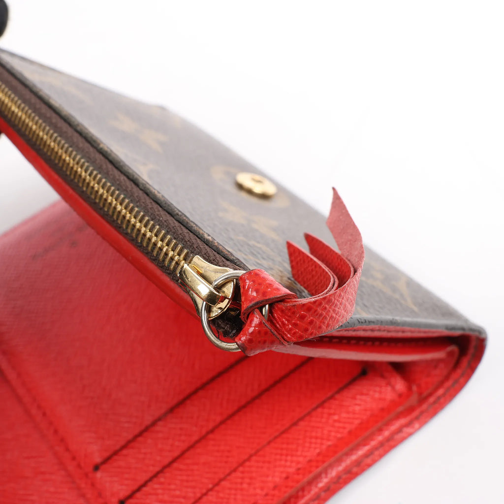 Cartera Louis Vuitton Monogram Victorine Lovely Bird en rojo M67244