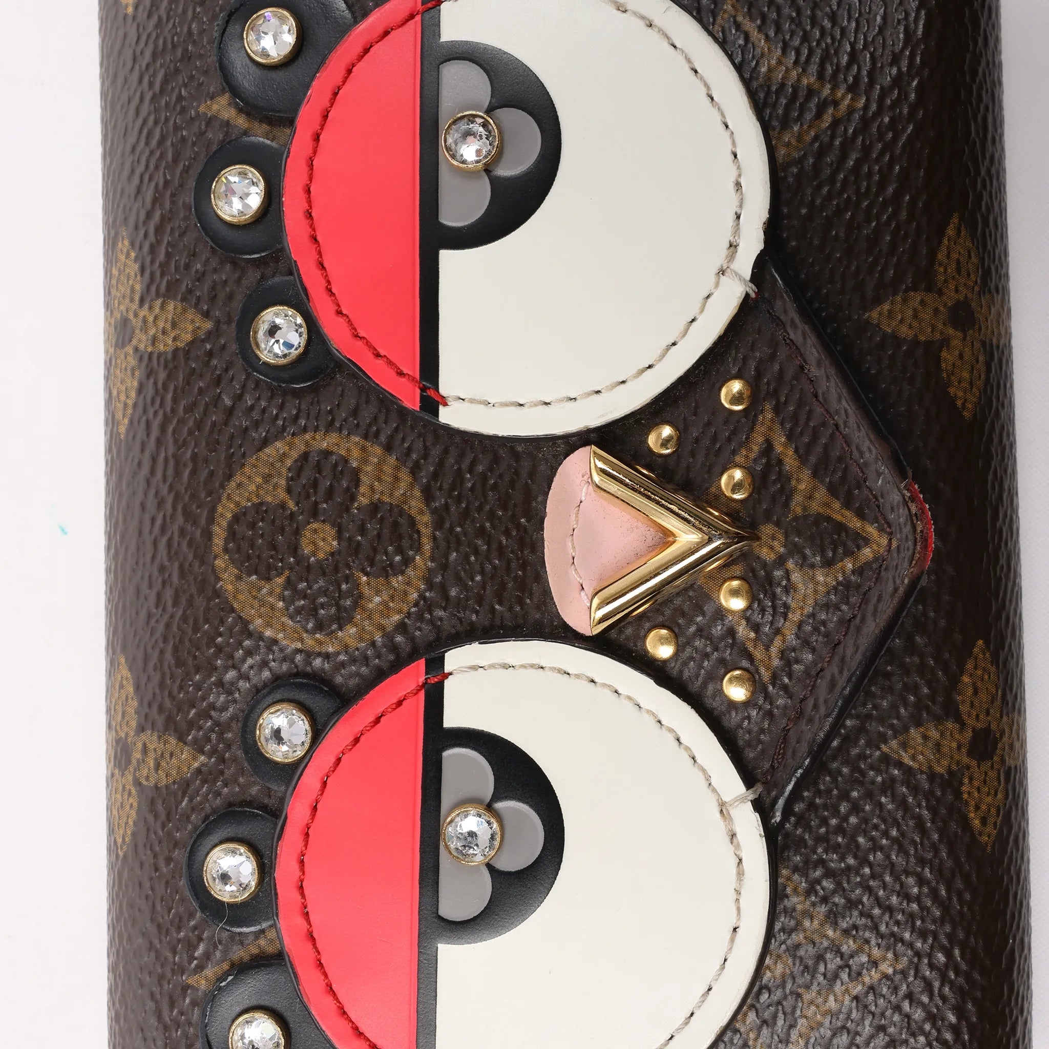 Cartera Louis Vuitton Monogram Victorine Lovely Bird en rojo M67244