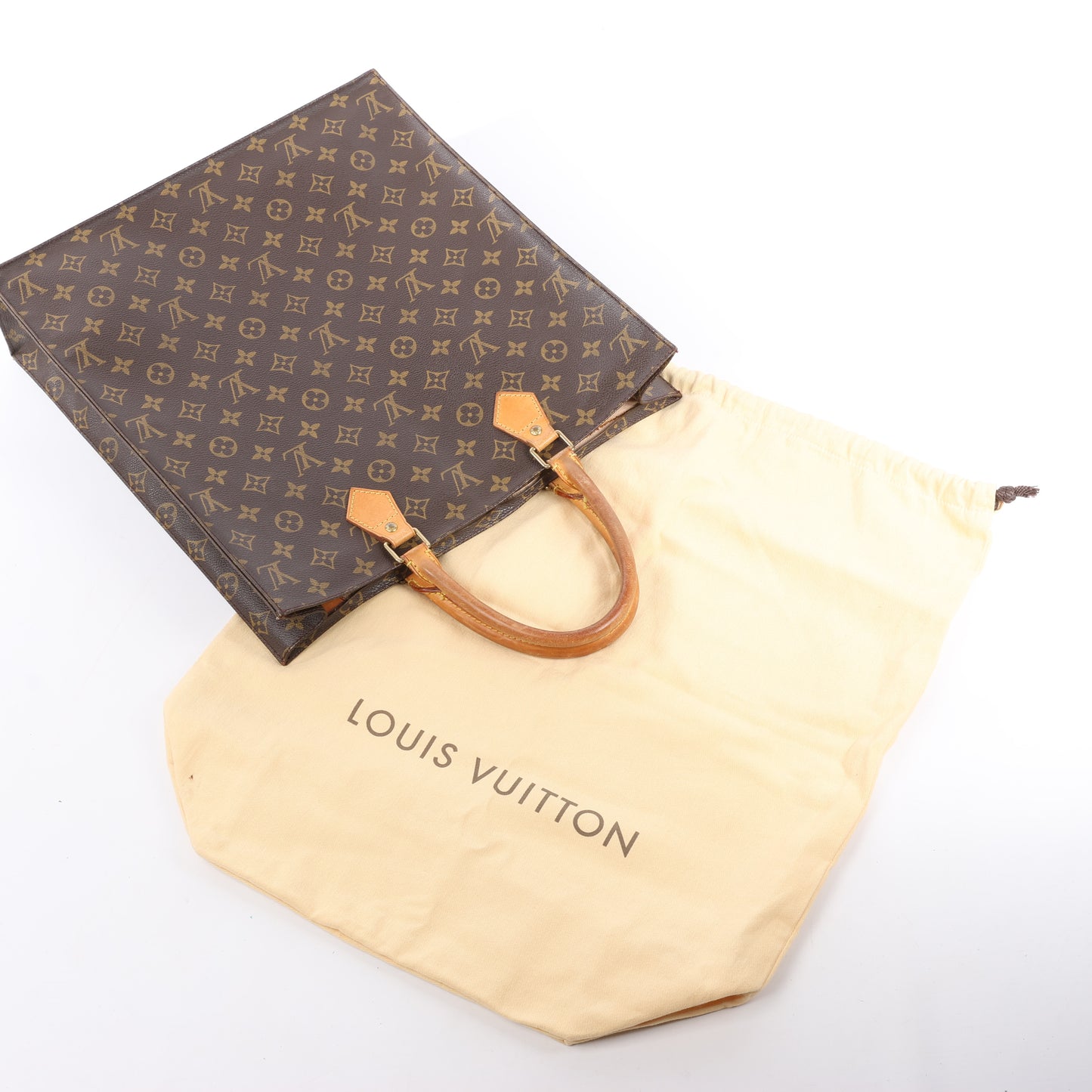 Louis Vuitton Monogram Sac Plat GM Handbag M51140