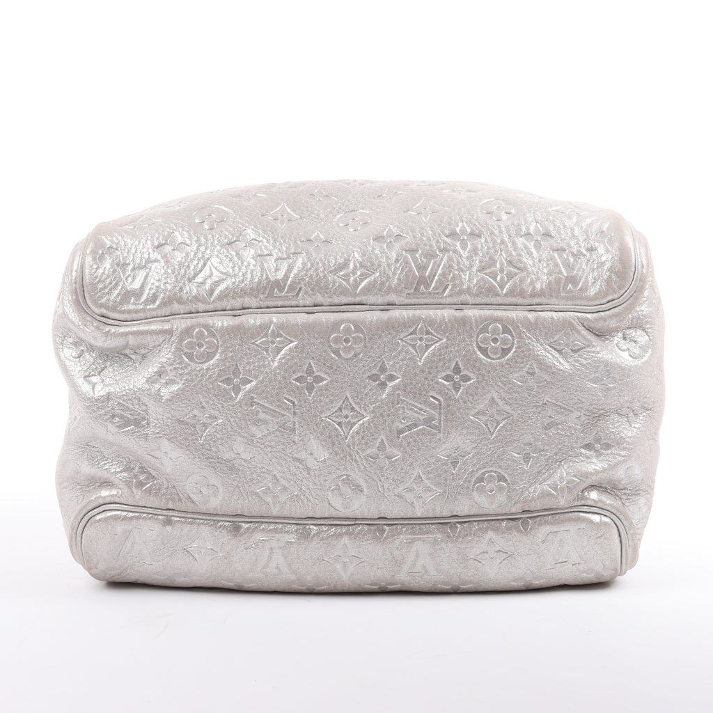 Louis Vuitton Comete Limited Edition Monogram Shoulder Bag in Shimmer Silver