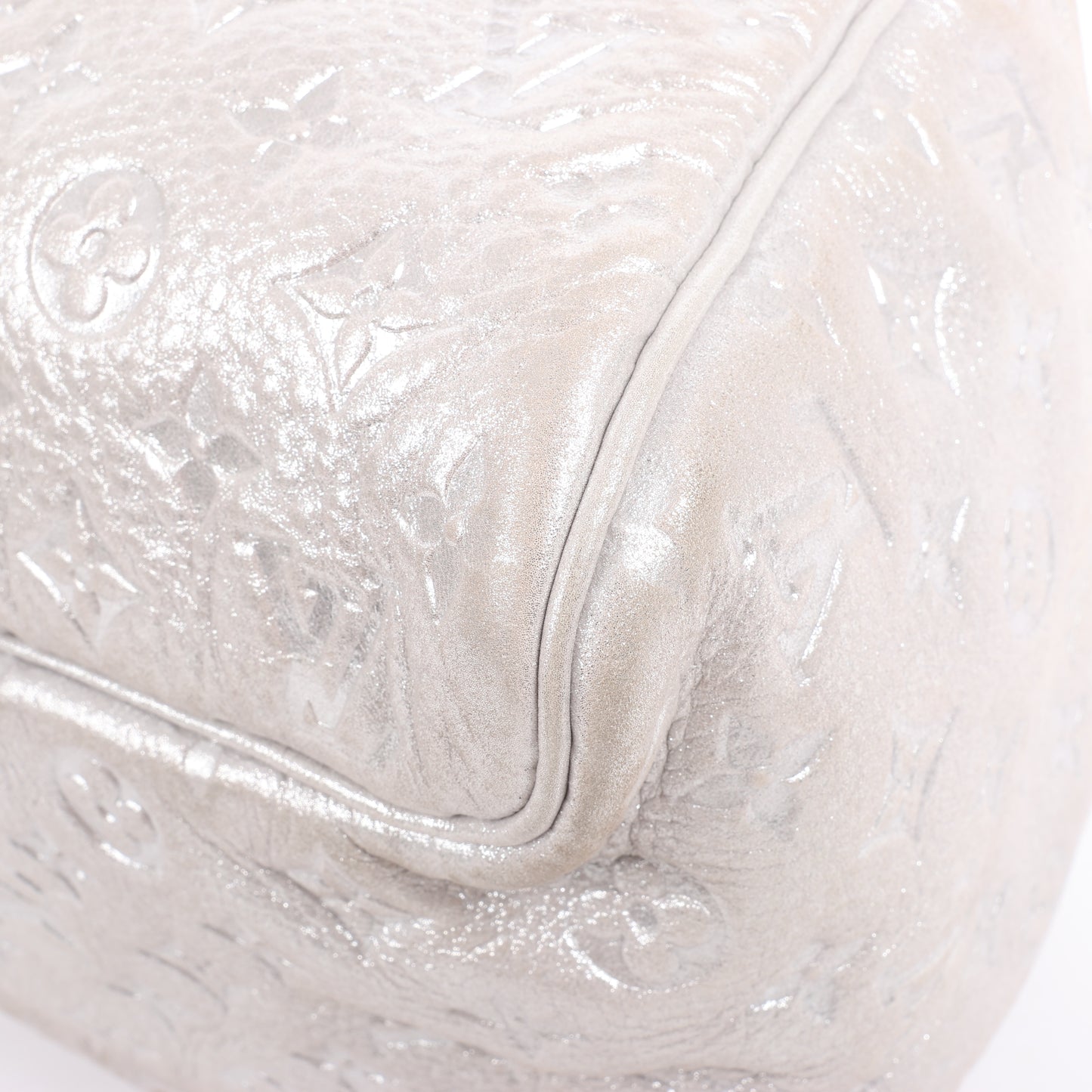 Louis Vuitton Comete Limited Edition Monogram Shoulder Bag in Shimmer Silver