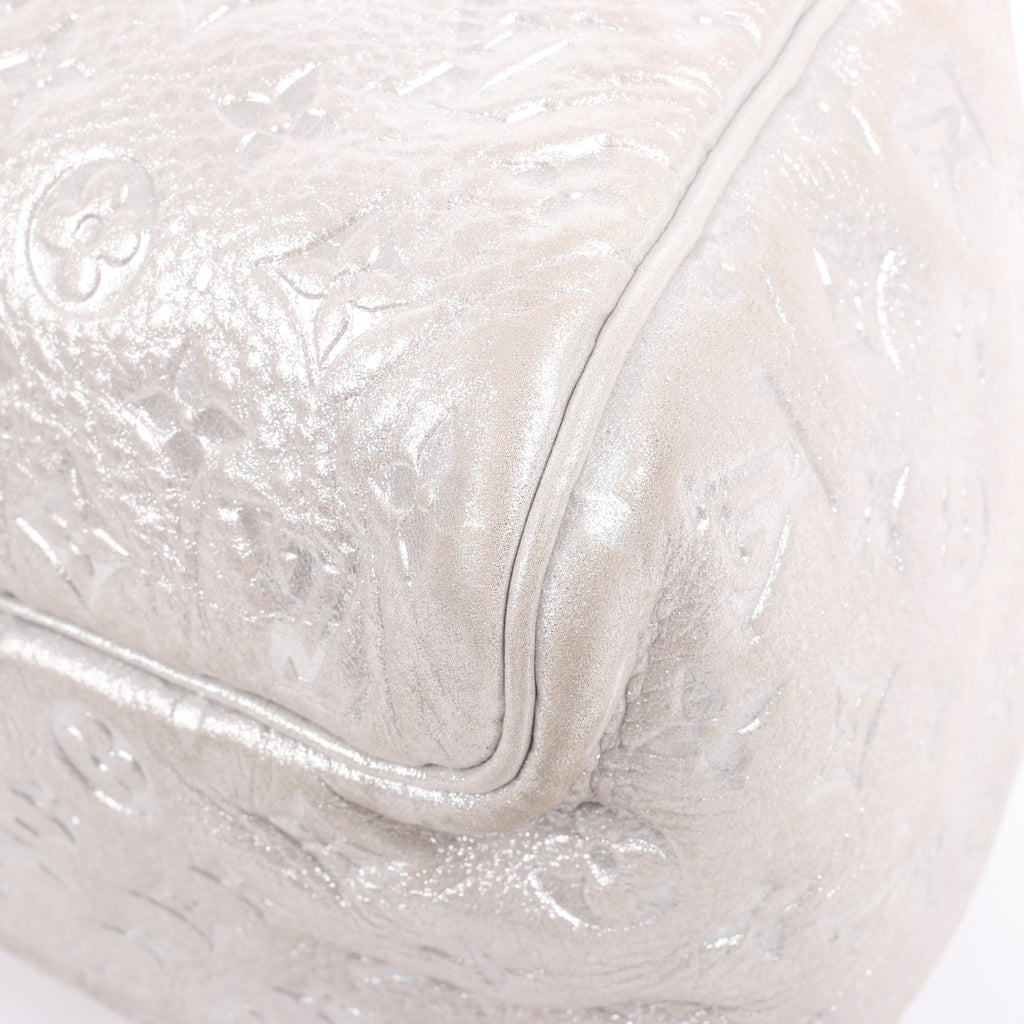 Louis Vuitton Comete Limited Edition Monogram Shoulder Bag in Shimmer Silver