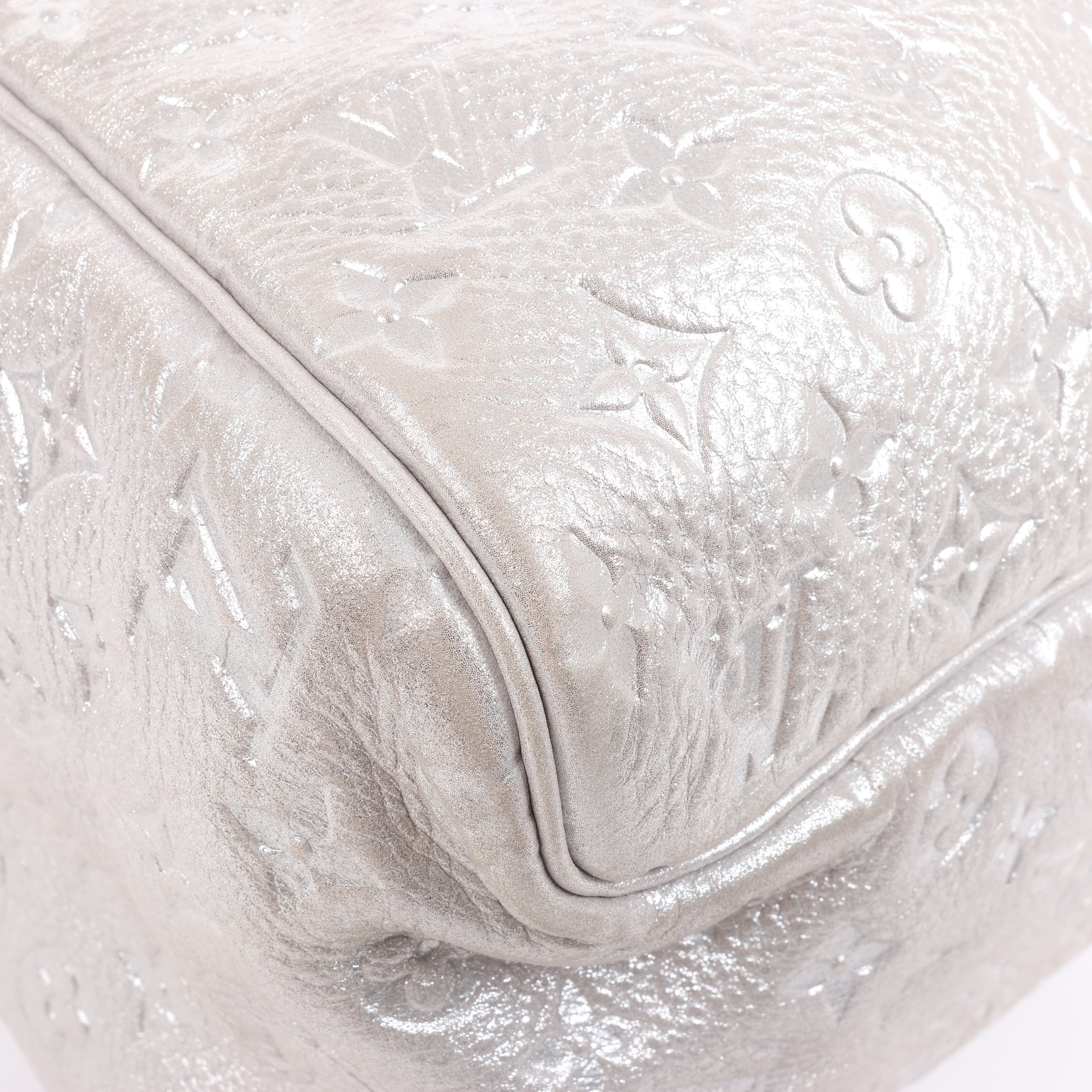 Louis Vuitton Comete Limited Edition Monogram Shoulder Bag in Shimmer Silver