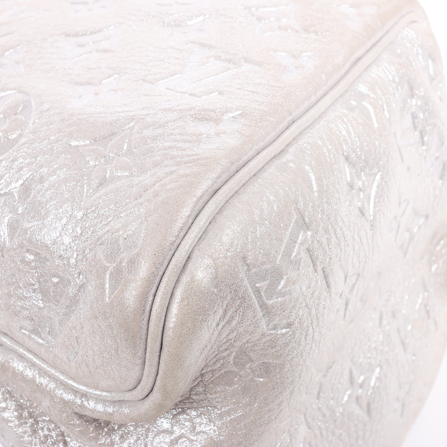 Louis Vuitton Comete Limited Edition Monogram Shoulder Bag in Shimmer Silver