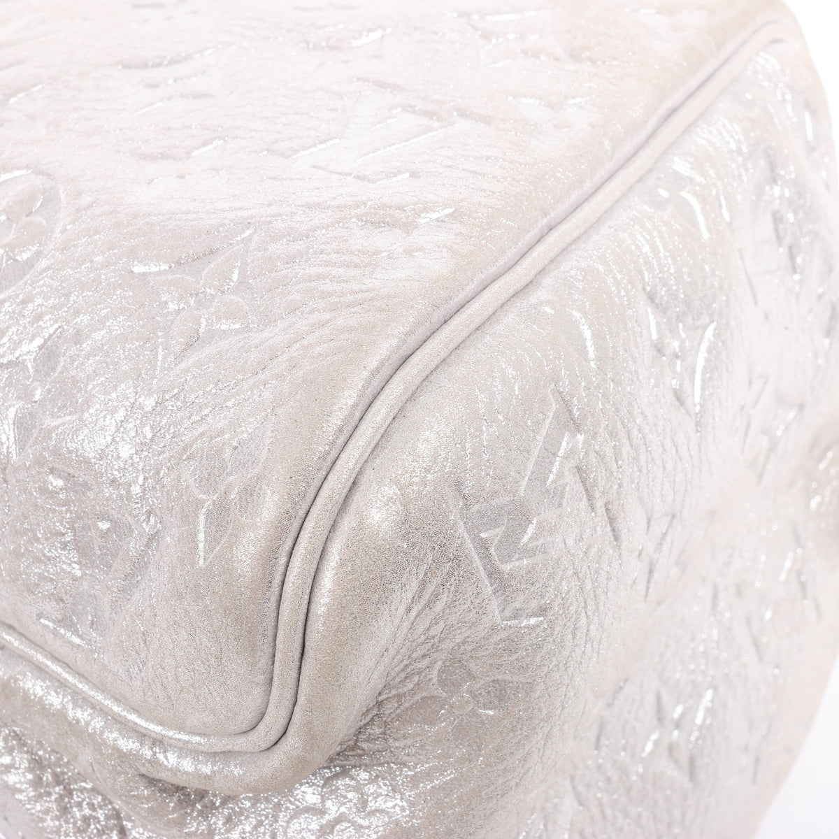 Louis Vuitton Comete Limited Edition Monogram Shoulder Bag in Shimmer Silver