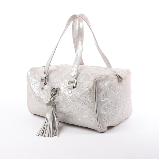 Louis Vuitton Comete Limited Edition Monogram Shoulder Bag in Shimmer Silver
