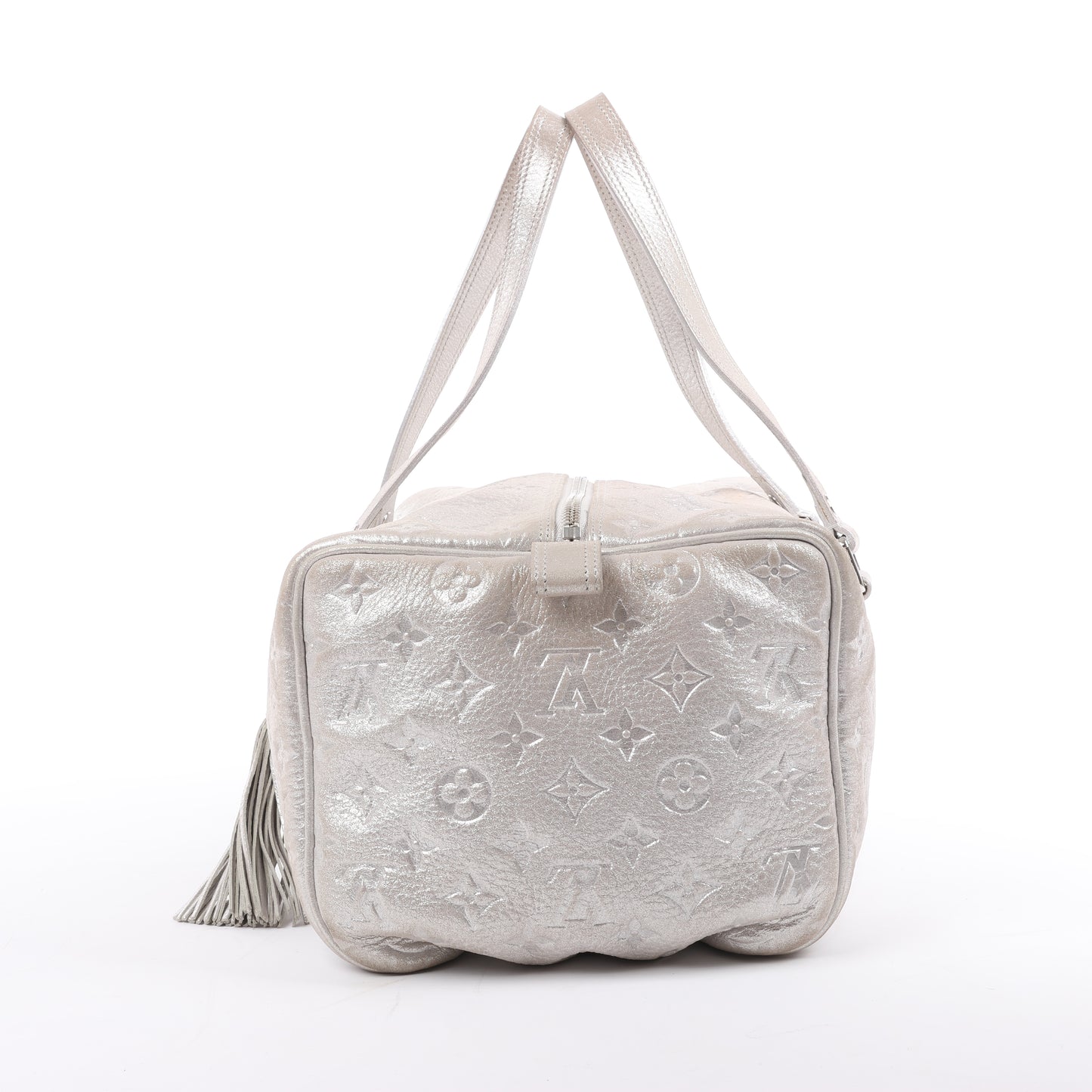 Louis Vuitton Comete Limited Edition Monogram Shoulder Bag in Shimmer Silver