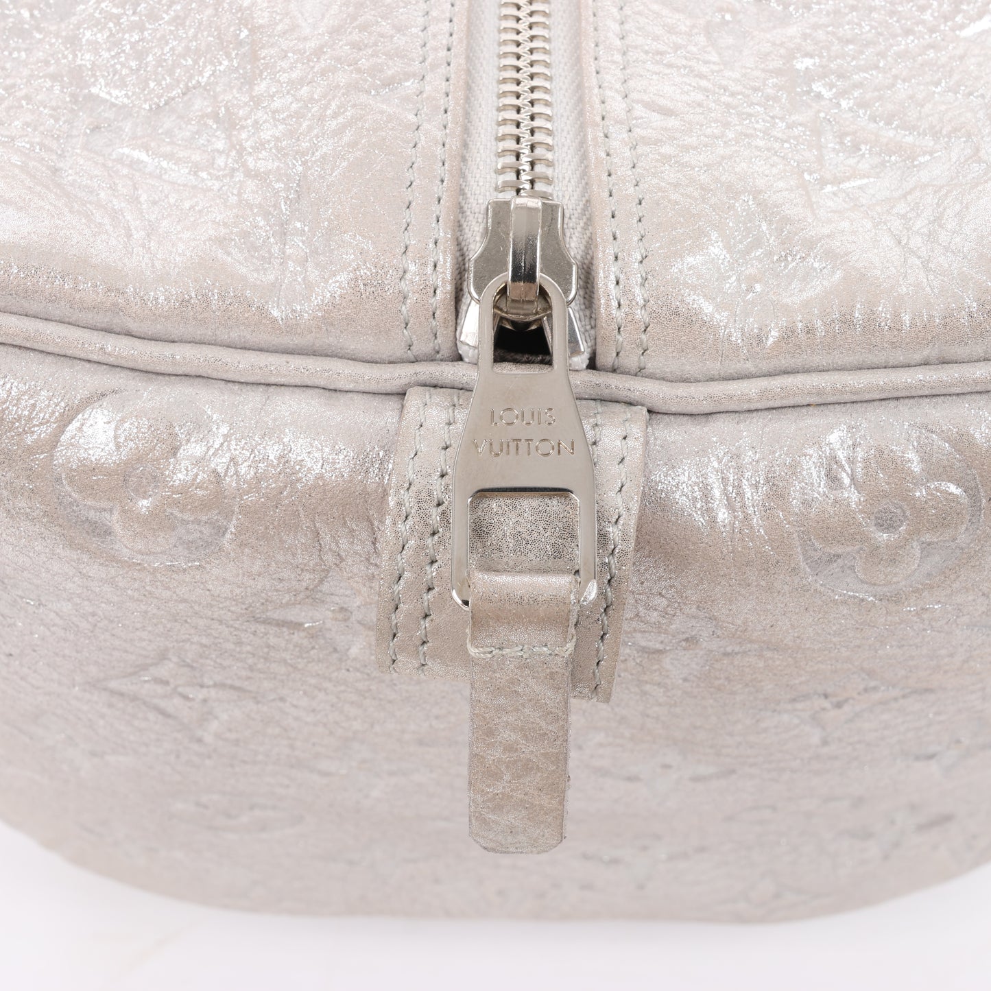 Louis Vuitton Comete Limited Edition Monogram Shoulder Bag in Shimmer Silver