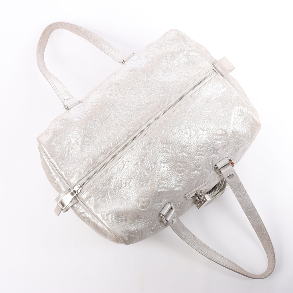 Louis Vuitton Comete Limited Edition Monogram Shoulder Bag in Shimmer Silver