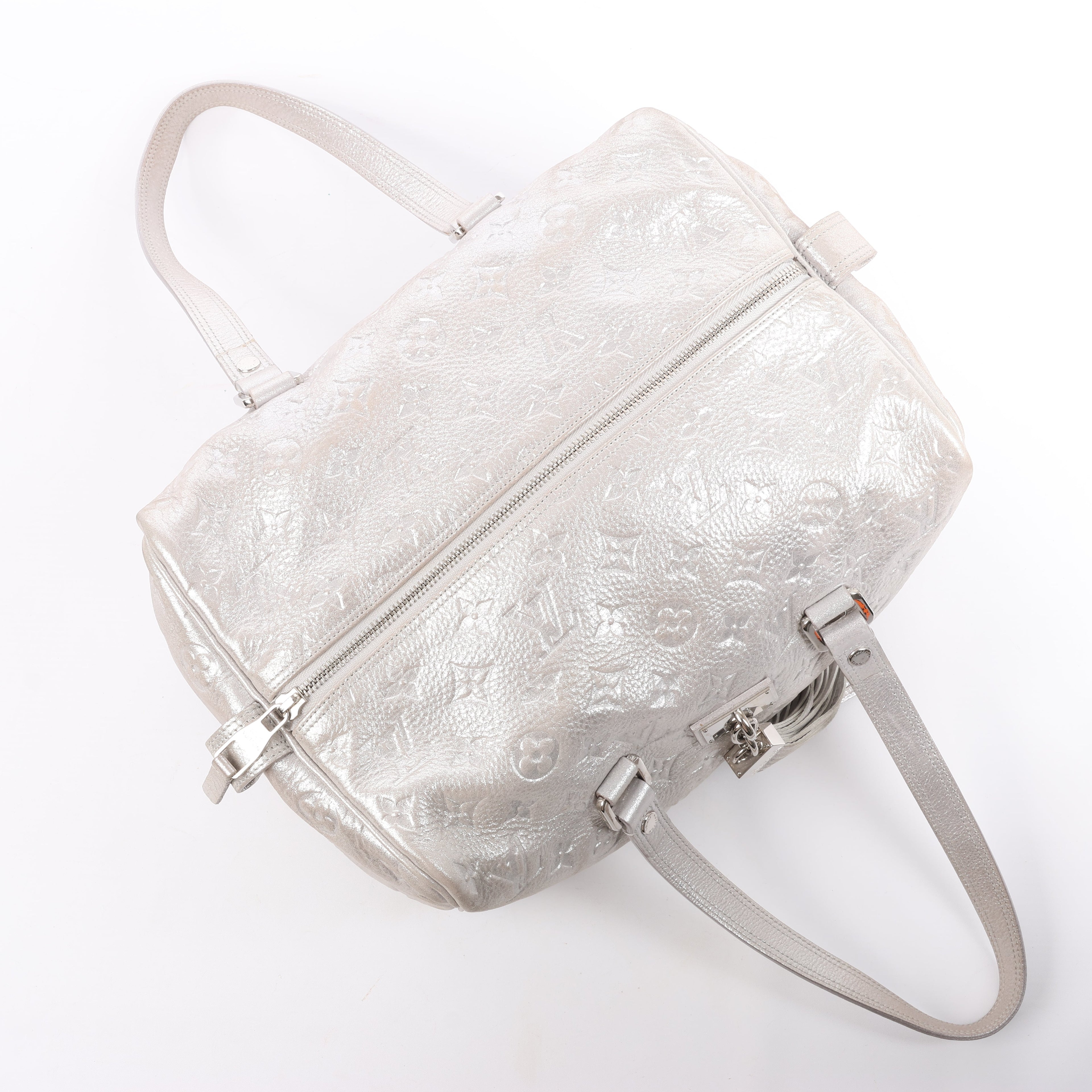 Louis Vuitton Comete Limited Edition Monogram Shoulder Bag in Shimmer Silver