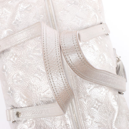 Louis Vuitton Comete Limited Edition Monogram Shoulder Bag in Shimmer Silver