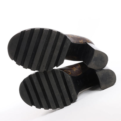 Louis Vuitton Monogram Star Trail Chelsea Ankle Boots, Size 40 EU