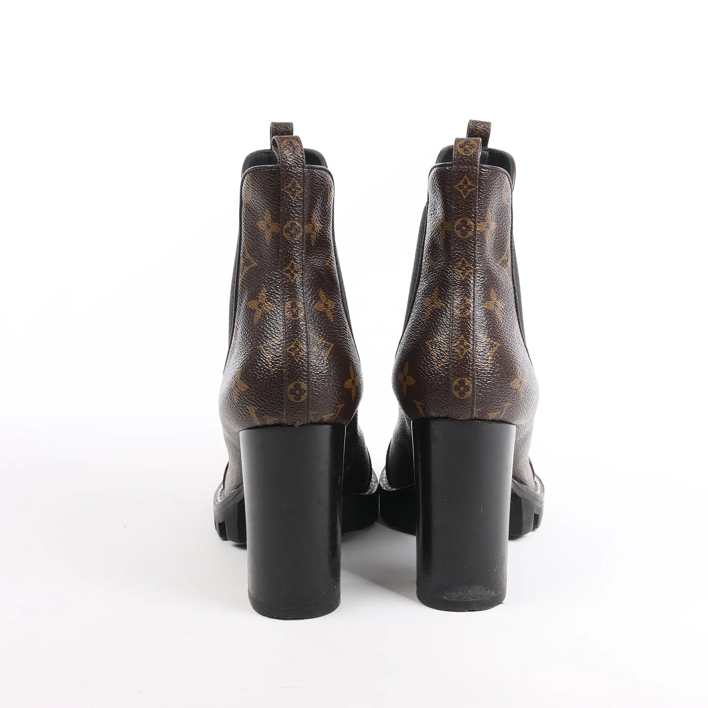 Louis Vuitton Monogram Star Trail Chelsea Ankle Boots, Size 40 EU
