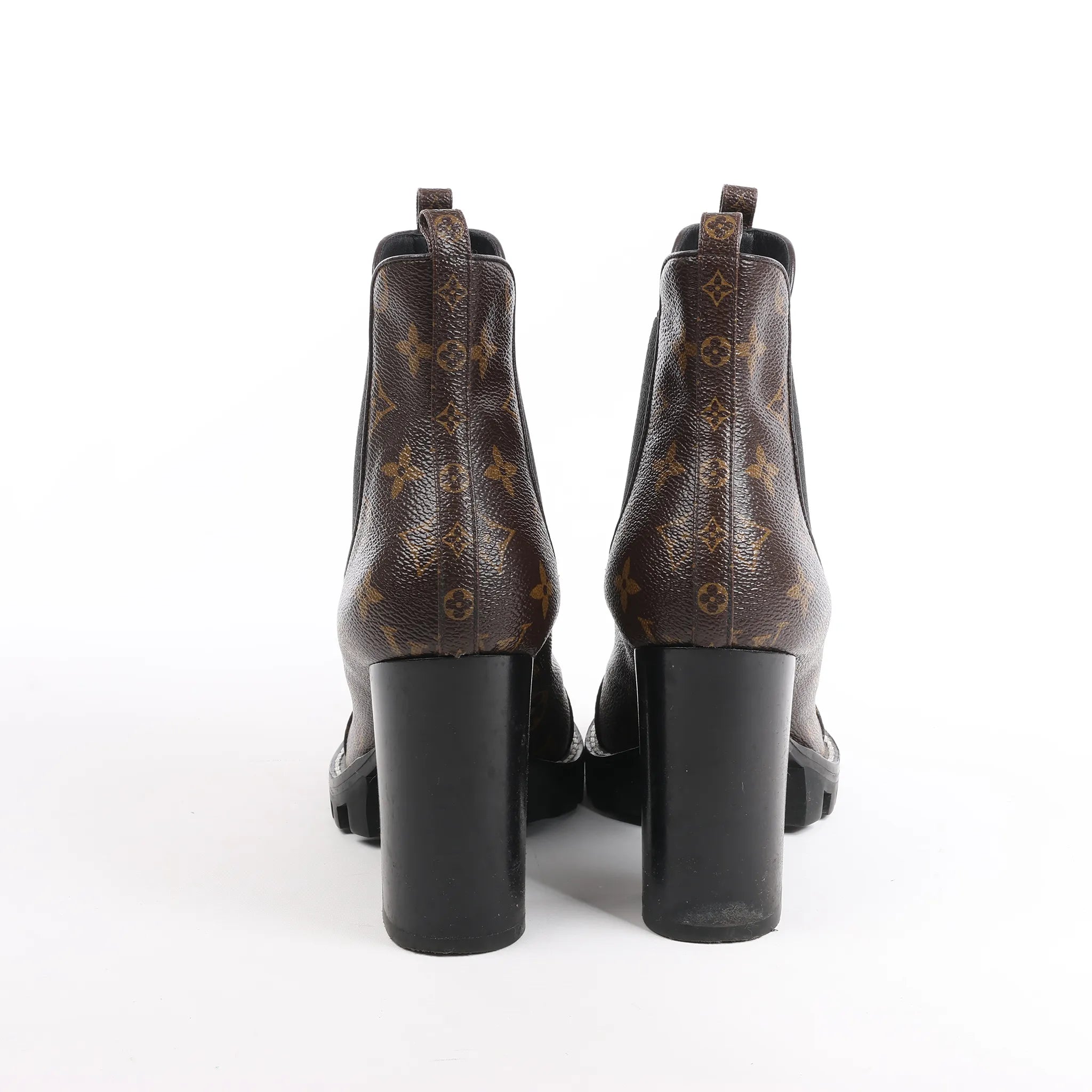 Louis Vuitton Monogram Star Trail Chelsea Ankle Boots, Size 40 EU